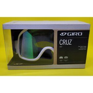 Giro Cruz White Goggles with Loden Green Lens